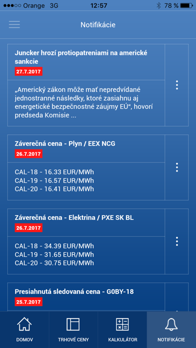 Tangkapan layar SSE PriceWatch
