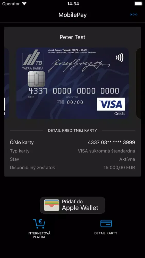 Zrzuty ekranu MobilePay TB