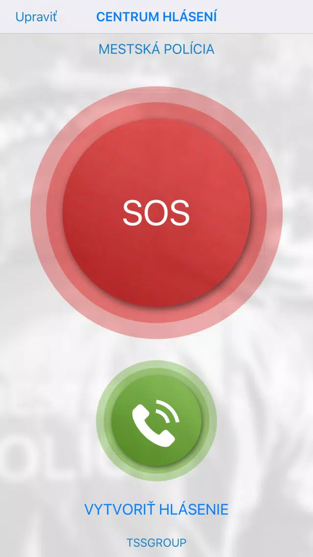 Tangkapan skrin MSP SOS