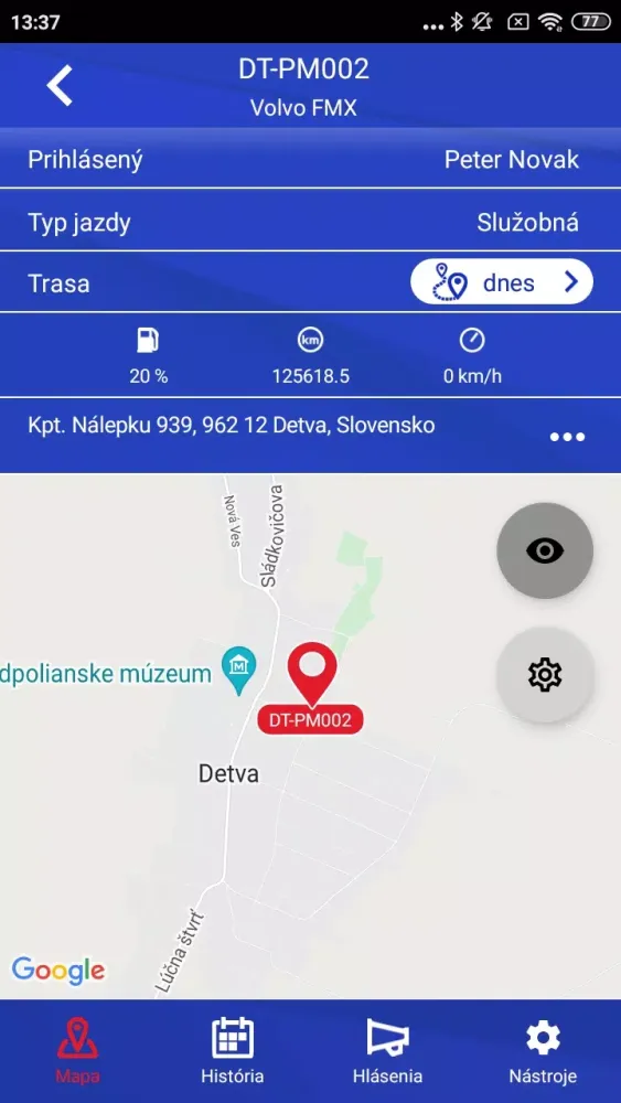 Zrzuty ekranu PM Monitoring