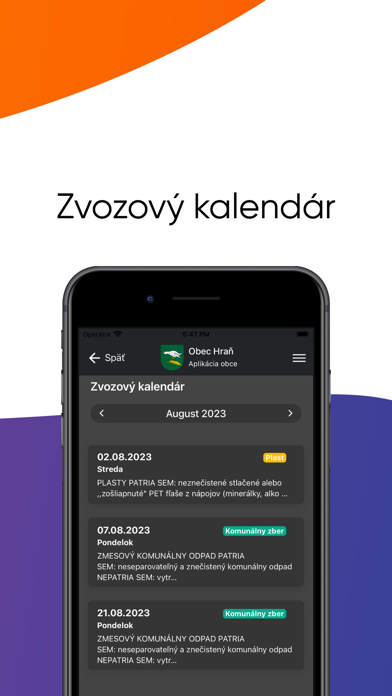 Obec Hraň 스크린샷