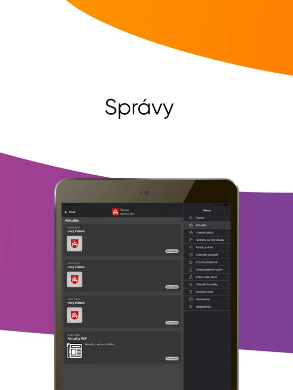 Žarnov iPad 应用截图