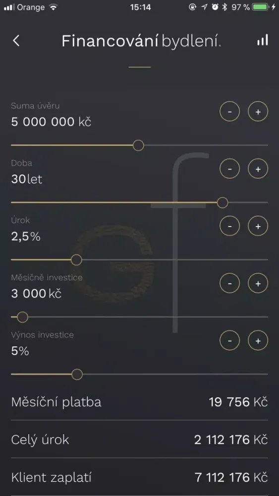 صور GoldenFin Finanční kalkulačka