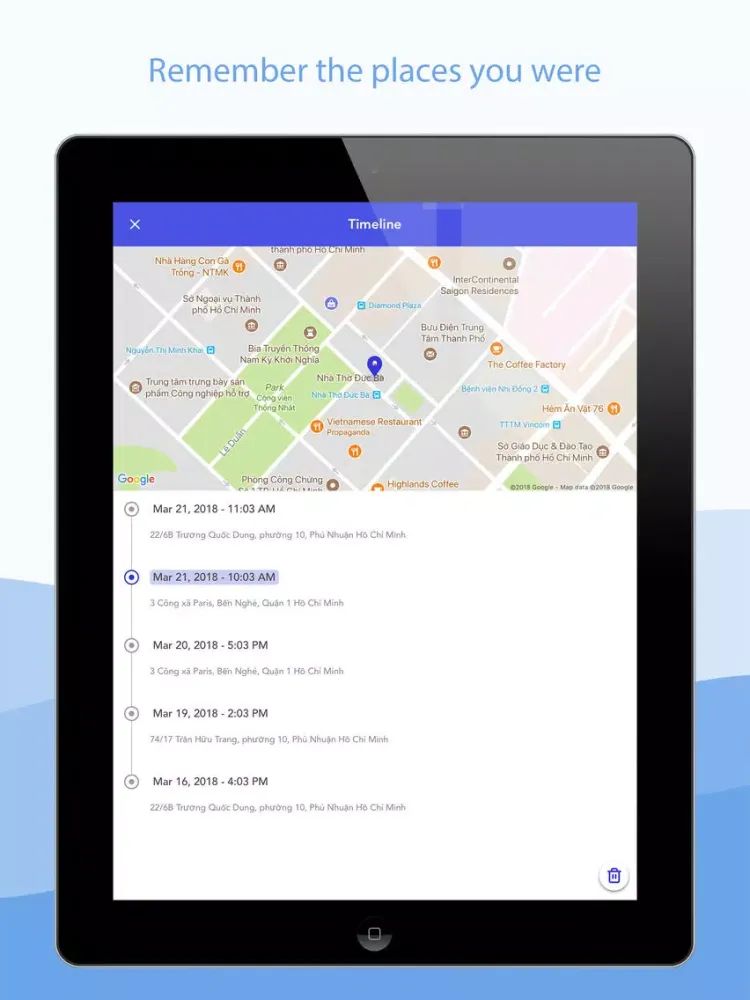 Zrzuty ekranu AR Checkin iPad 