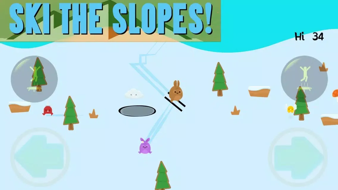 Snow Bunnies: Catch Zombies and Ski the Slopes! Ekran Görüntüleri