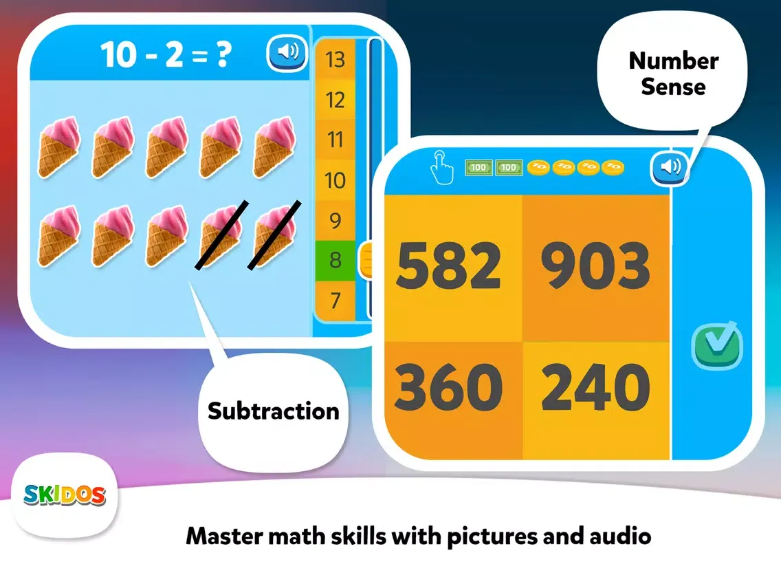 Captures d'écran de Fly Kids: Multiplication Games iPad 