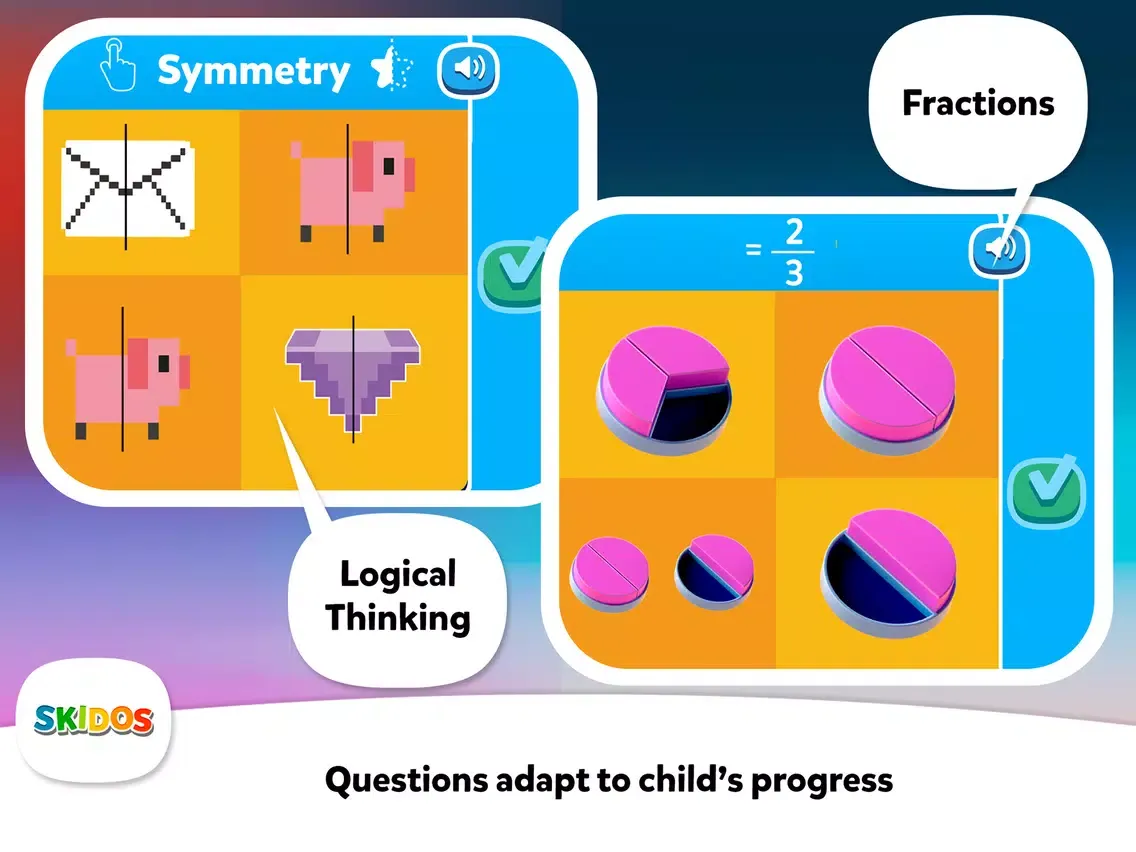 Captures d'écran de Fly Kids: Multiplication Games iPad 