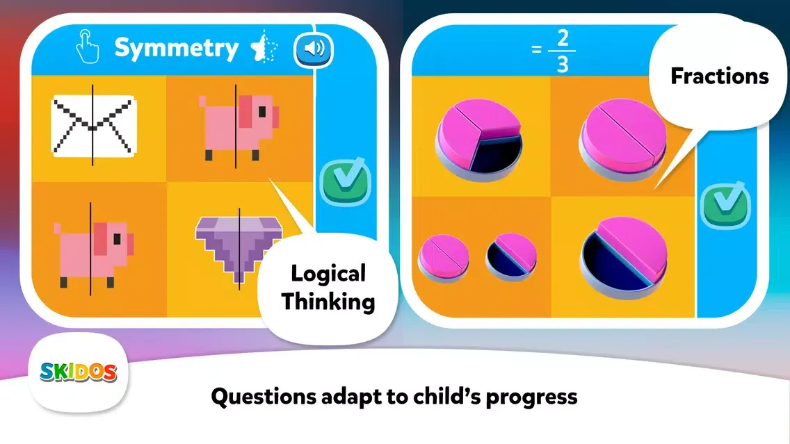 Captures d'écran de Fly Kids: Multiplication Games