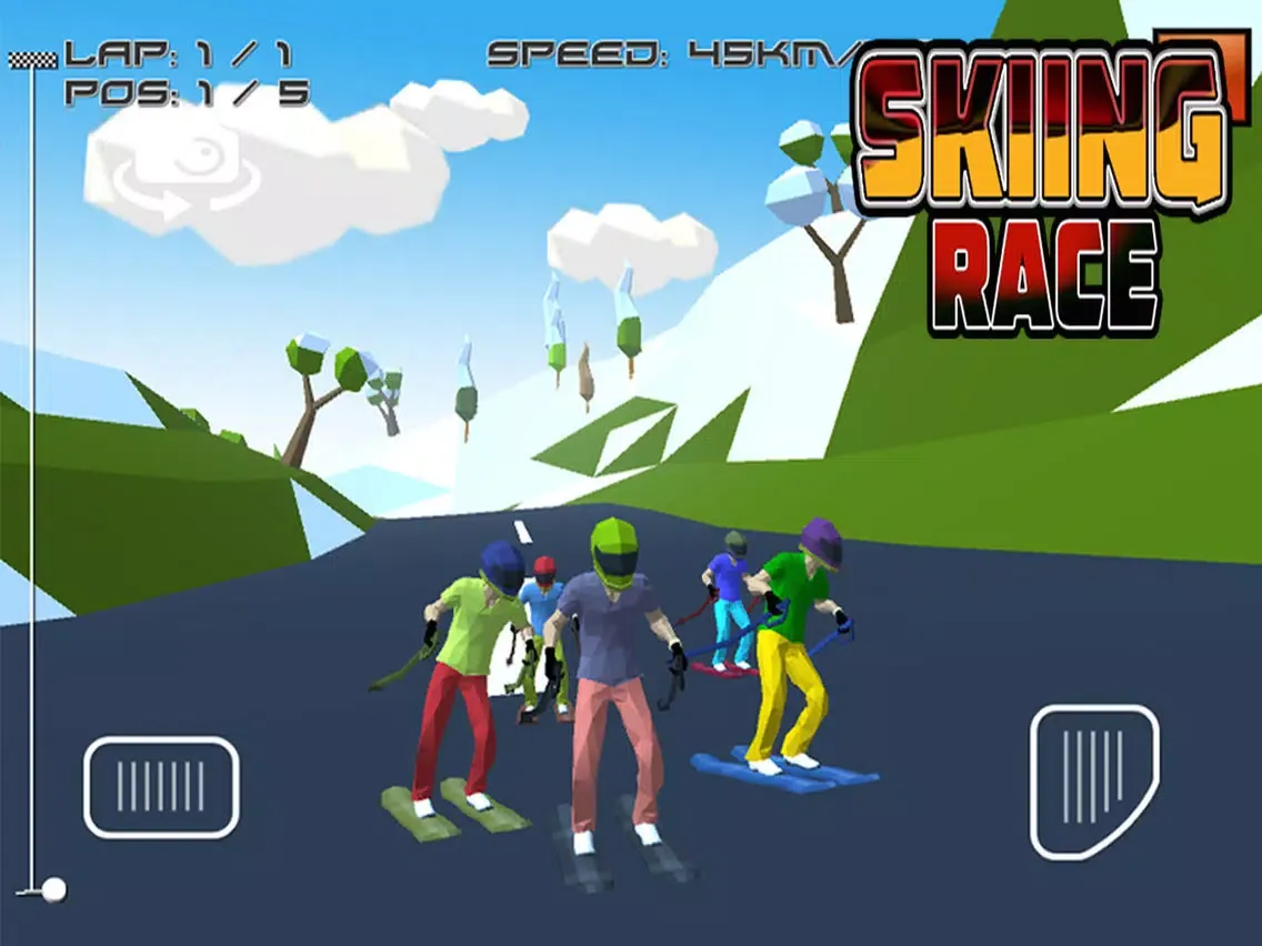 Tangkapan skrin Skiing Race iPad 
