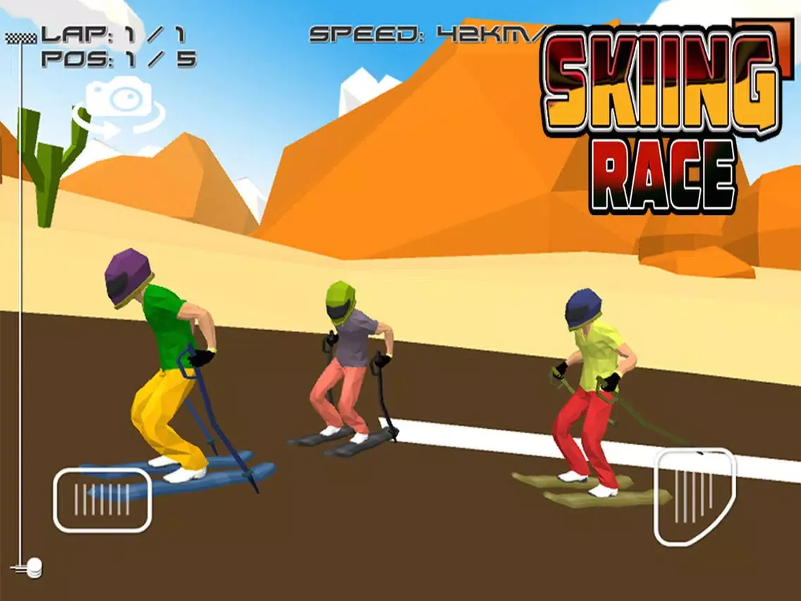 Tangkapan skrin Skiing Race iPad 