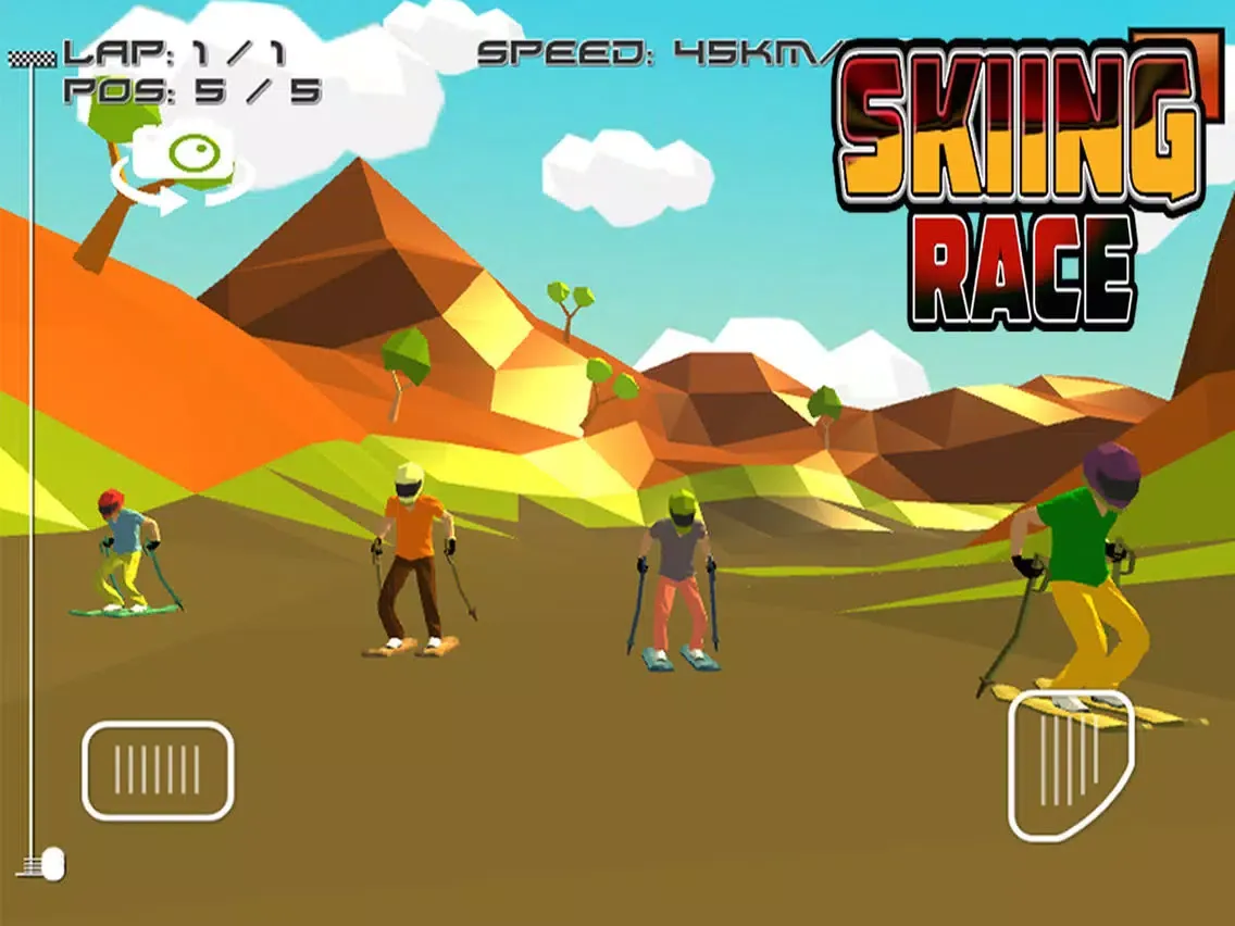 Tangkapan skrin Skiing Race iPad 