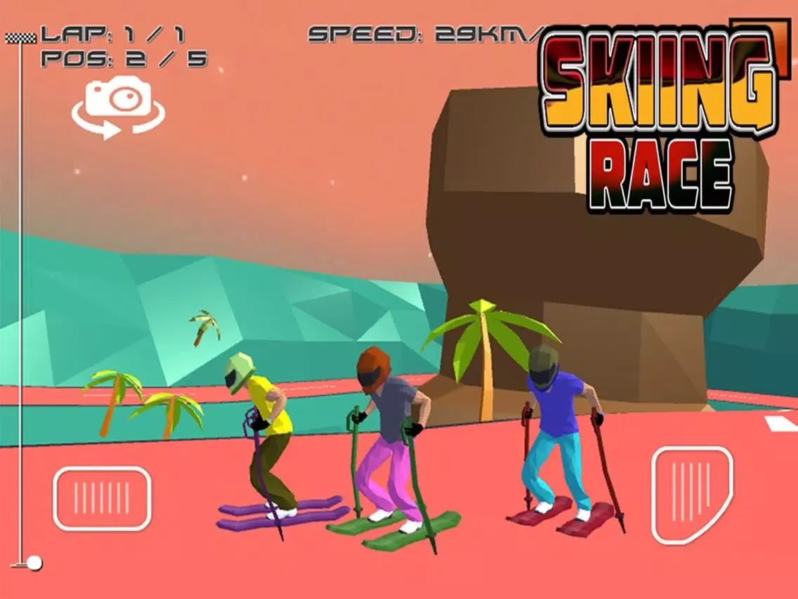 Tangkapan skrin Skiing Race iPad 