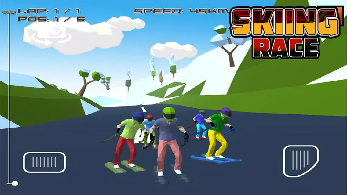 Tangkapan skrin Skiing Race