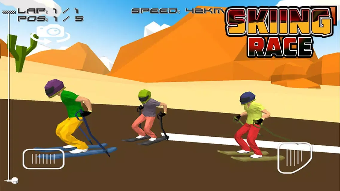 Tangkapan skrin Skiing Race