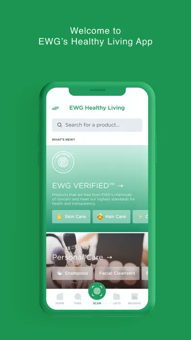 Tangkapan layar EWG's Healthy Living