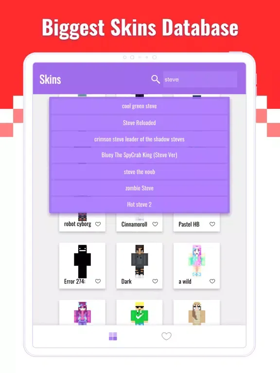 Tangkapan skrin Skins Garderob for Minecraft ™ iPad 