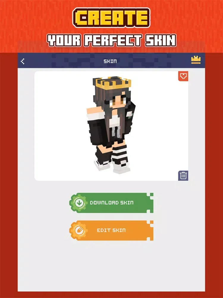 Ảnh chụp màn hình của Skins for Minecraft ° iPad 