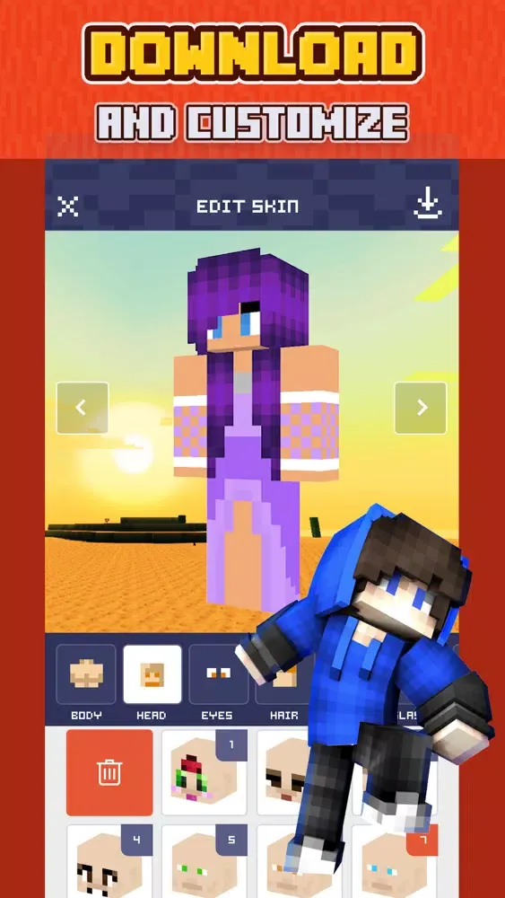 Ảnh chụp màn hình của Skins for Minecraft °