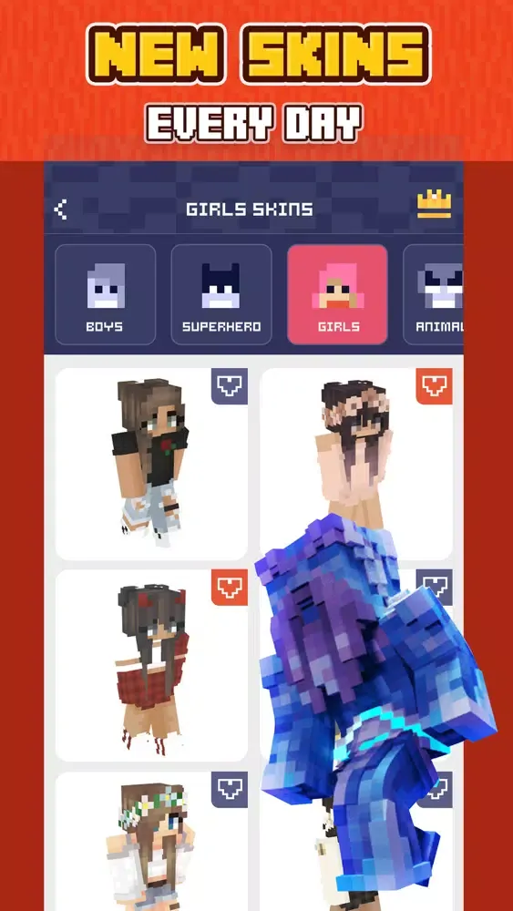 Ảnh chụp màn hình của Skins for Minecraft °