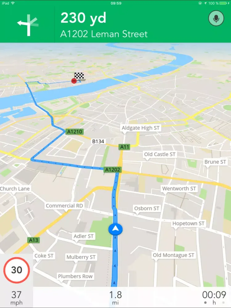 Captures d'écran de GPS Navigation (Sat Nav) iPad 