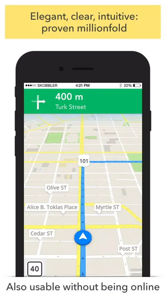 Captures d'écran de GPS Navigation (Sat Nav)