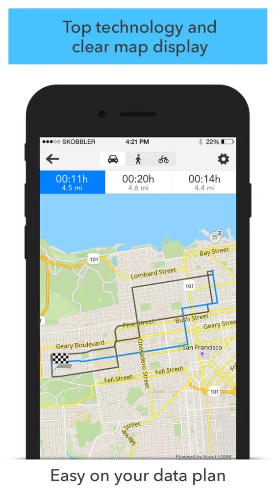 Captures d'écran de GPS Navigation (Sat Nav)