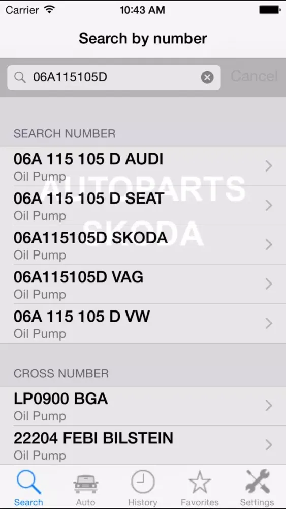 Autoparts for Skoda应用截图