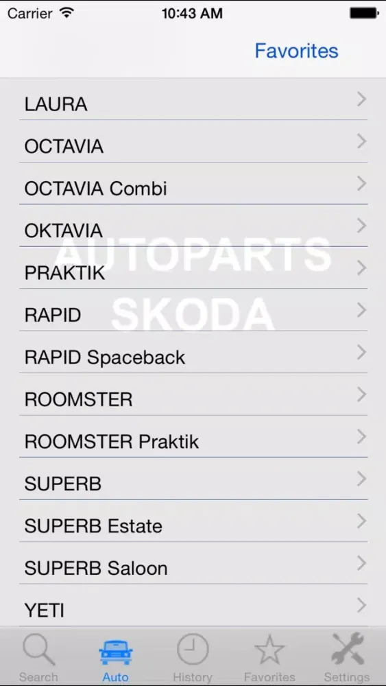 Autoparts for Skoda应用截图
