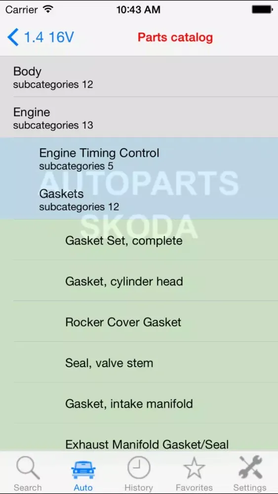 Autoparts for Skoda应用截图