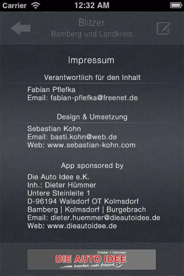 Blitzer - Bamberg und Landkreis স্ক্রিনশট