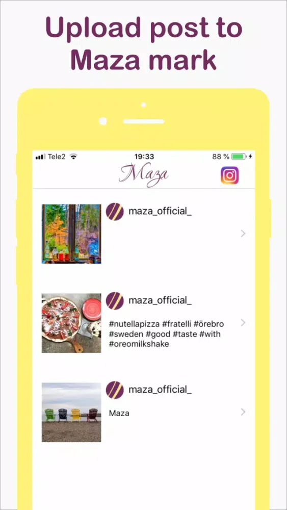 Zrzuty ekranu Maza - post market