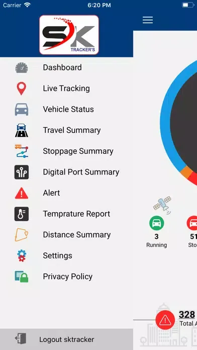 Ảnh chụp màn hình của SK Trackers
