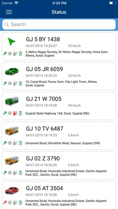 Ảnh chụp màn hình của SK Trackers