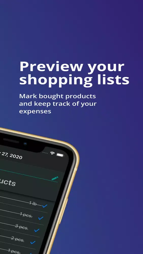 Capturas de tela do Smart Shopping - Shopping List