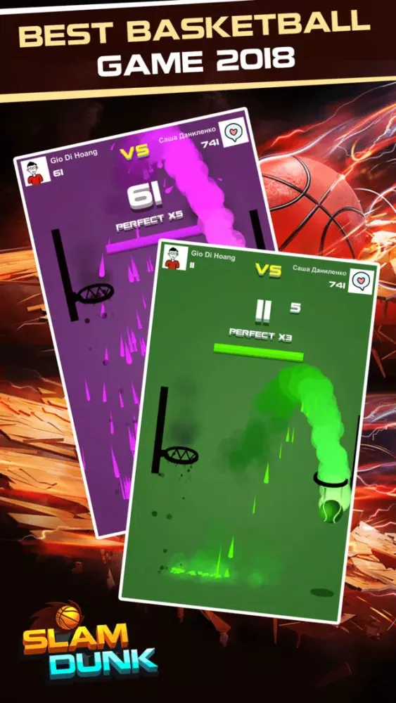 Slam Dunk-Basketball game 2018 Screenshots