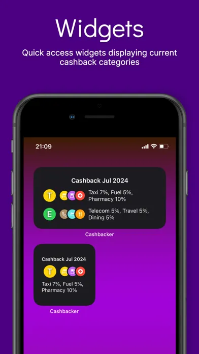 Captures d'écran de Cashbacker