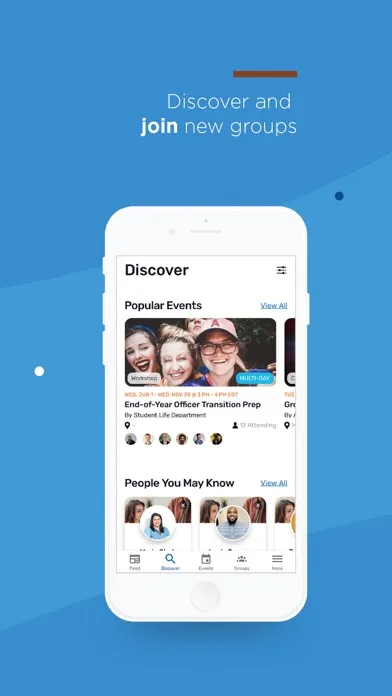 Capturas de tela do SLCC Groups