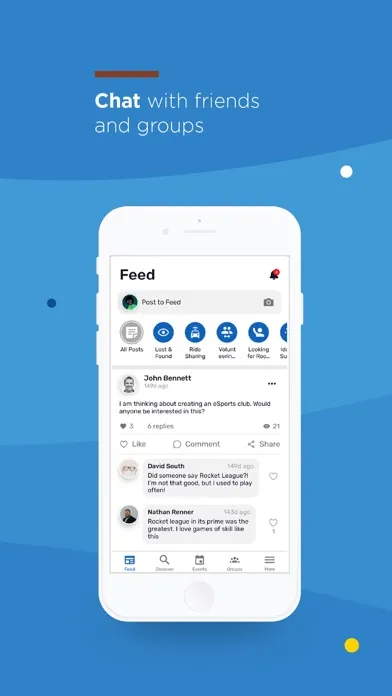 Capturas de tela do SLCC Groups