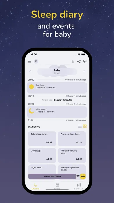 Baby Diary: Sleep Tracker Lite Ekran Görüntüleri