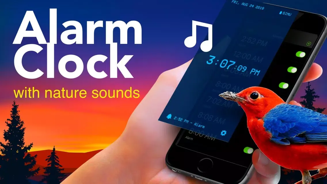 Alarm nature clock for iphone应用截图