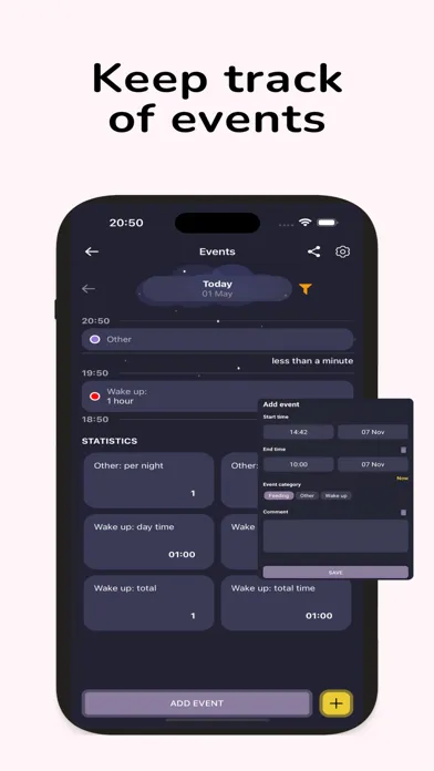 Baby Sleep Diary: Tracker应用截图