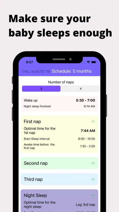 Newborn Sleep Log & Schedule স্ক্রিনশট