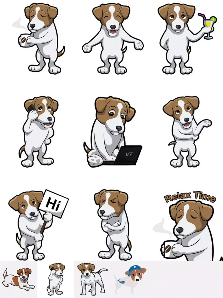 Скриншоты JackMoji - Jack Russell Emoji & Stickers iPad 