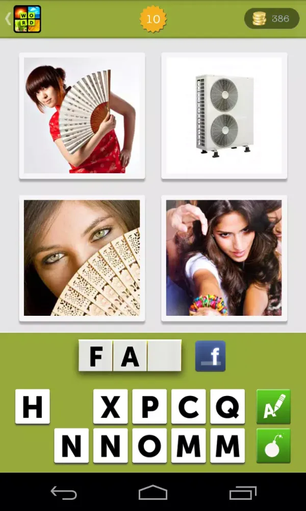 Tangkapan skrin 4 Pics 1 Word What's the Photo