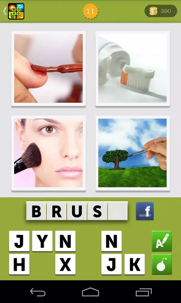 Tangkapan skrin 4 Pics 1 Word What's the Photo