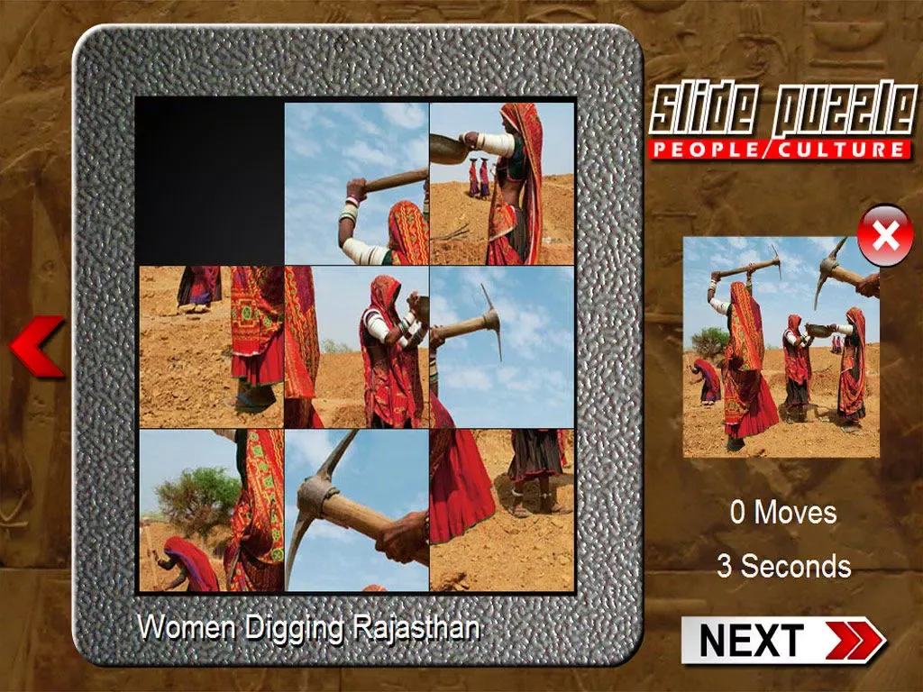 Slide Puzzle People And Culture iPad  स्क्रीनशॉट
