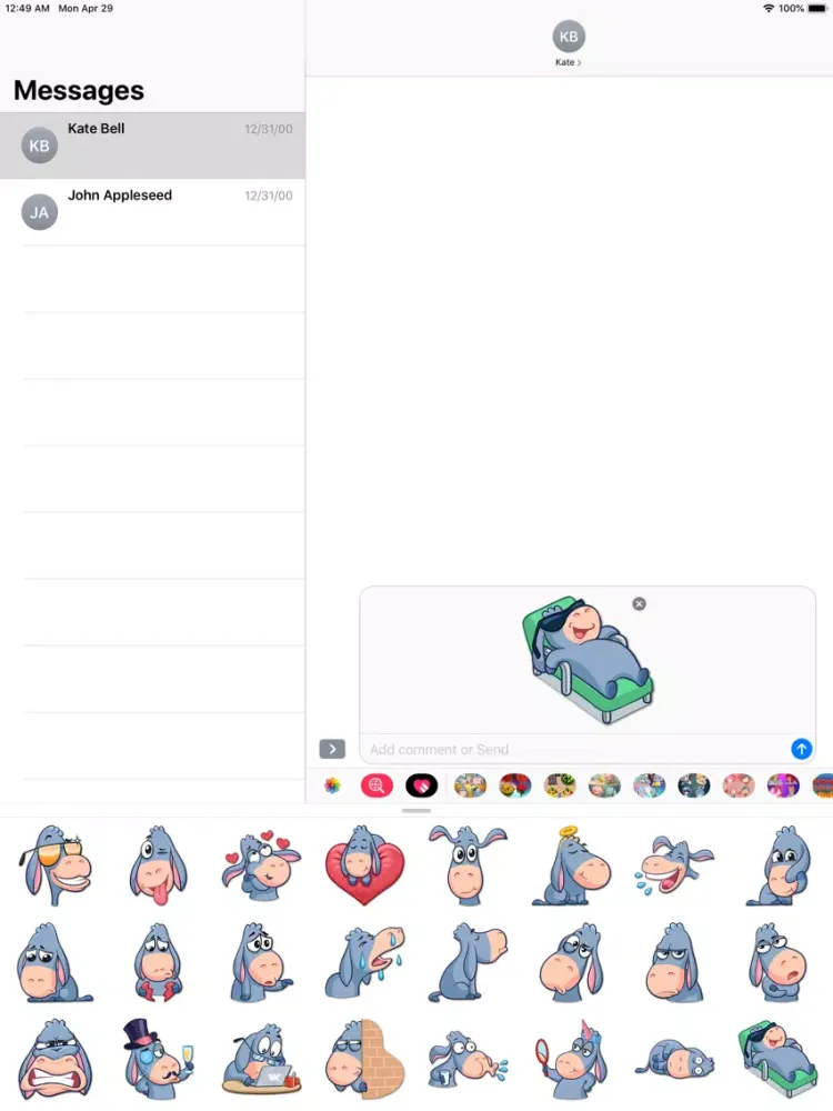 Animal Elvis Kawaii Stickers iPad 應用截圖