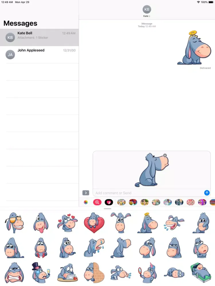 Animal Elvis Kawaii Stickers iPad 應用截圖