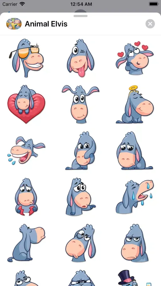 Animal Elvis Kawaii Stickers應用截圖