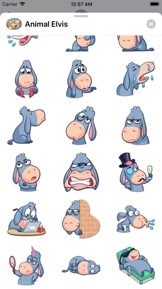 Animal Elvis Kawaii Stickers應用截圖